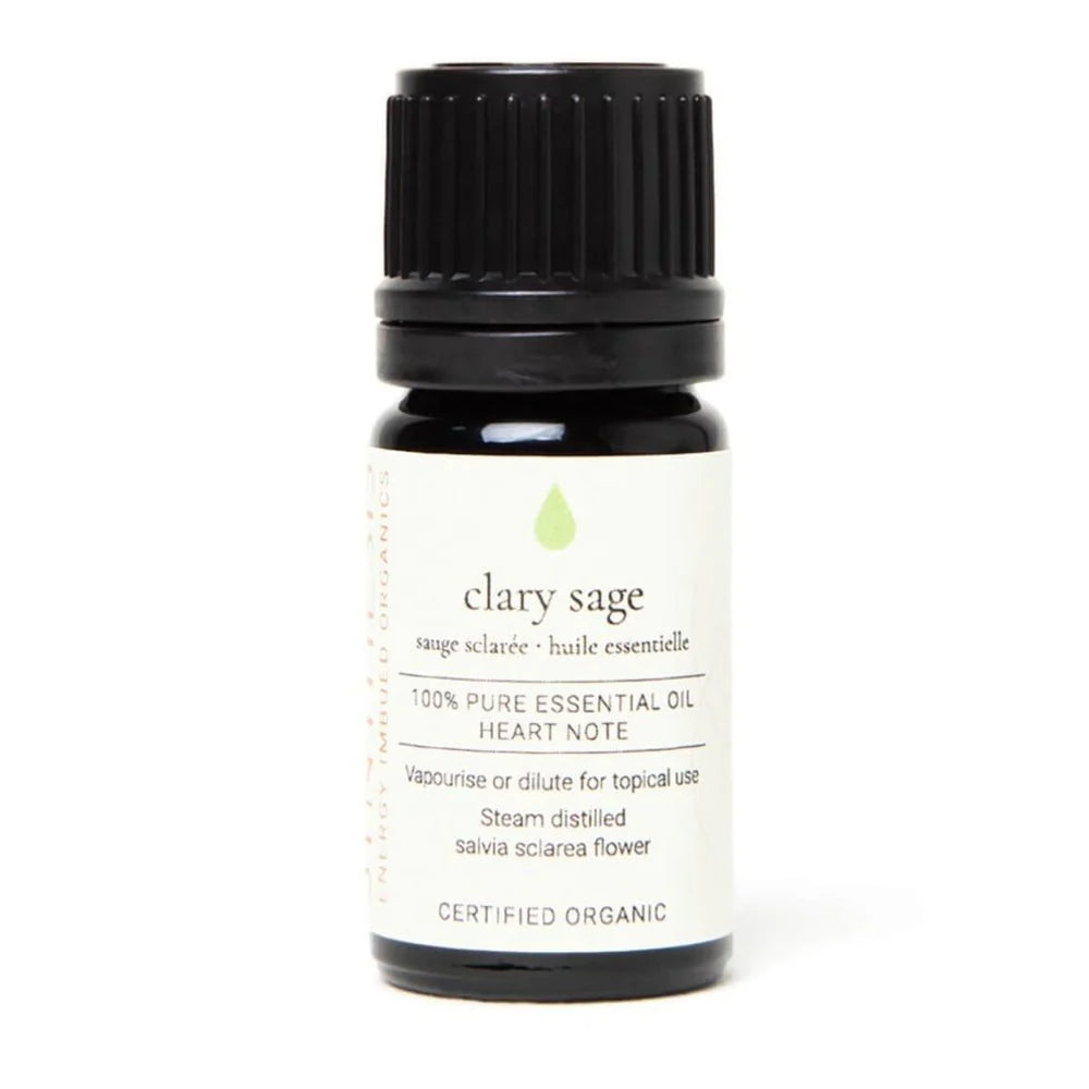 Clary Sage Certified Organic Essential Oil, Synthesis Energy Imbued Organics