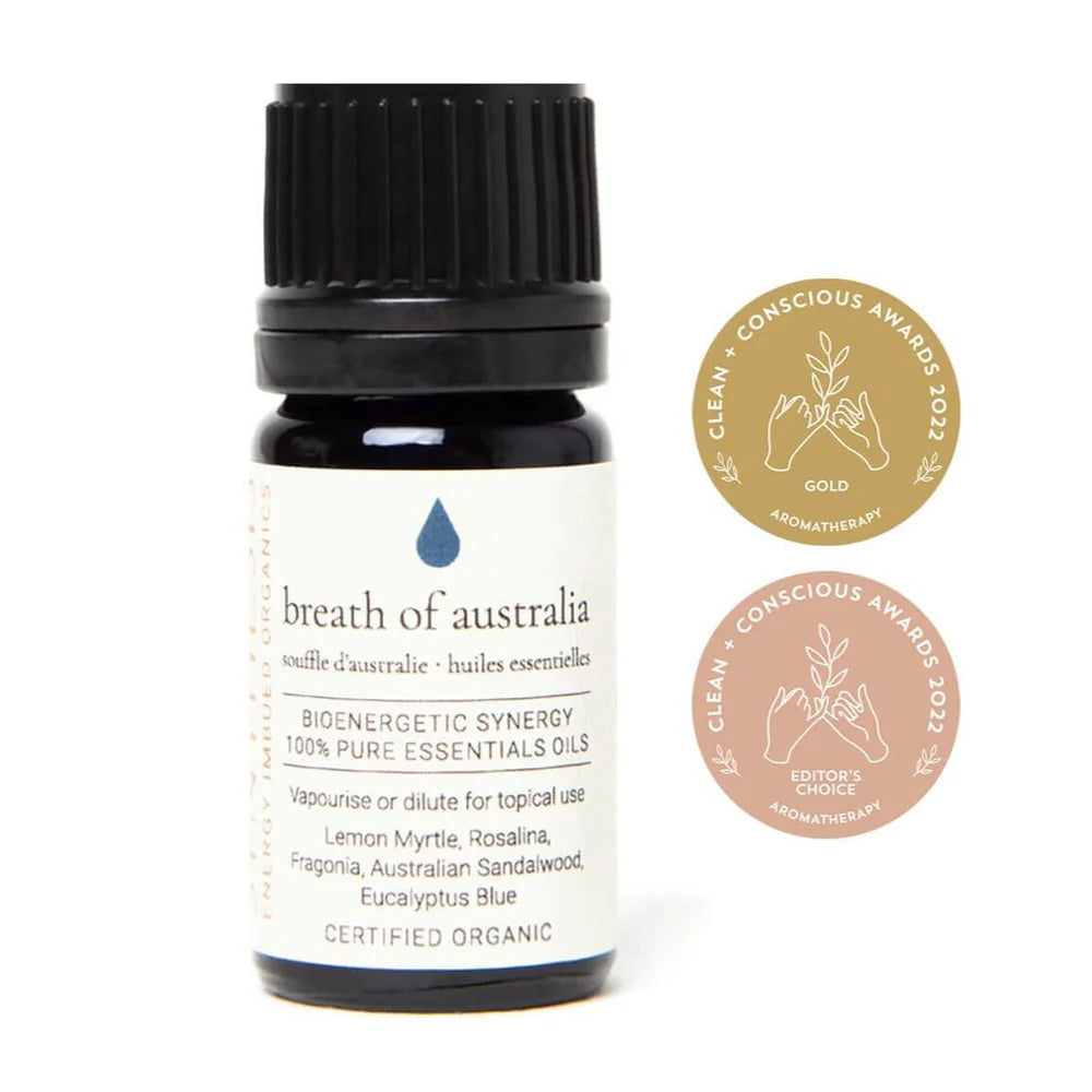 Breath of Australia Certified Organic Essential Oil, Synthesis Energy Imbued Organics