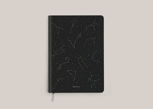 Vegan Leather Lined Journal, Magic of I