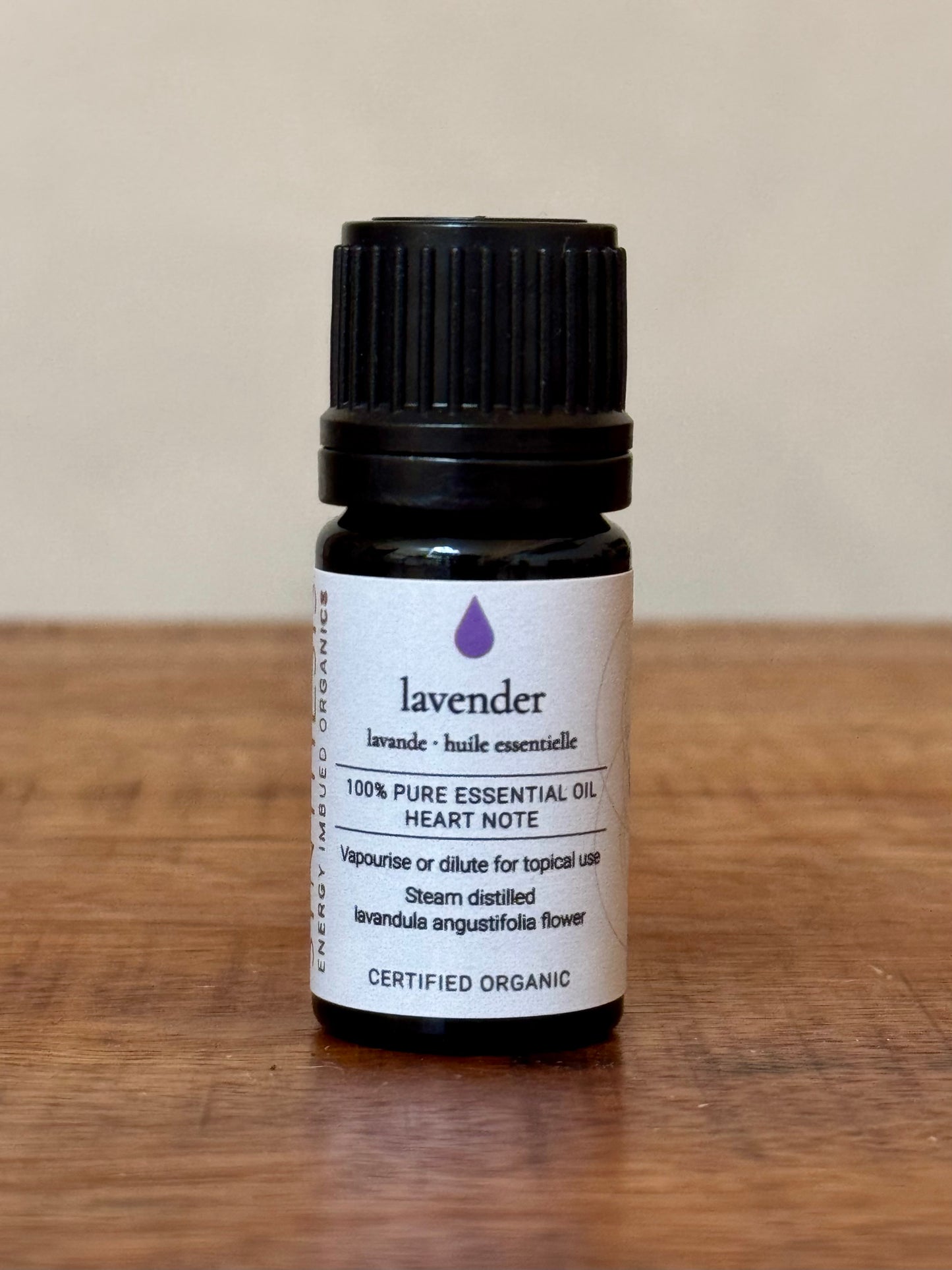 Lavender Certified Organic Essential Oil, Synthesis Energy Imbued Organics