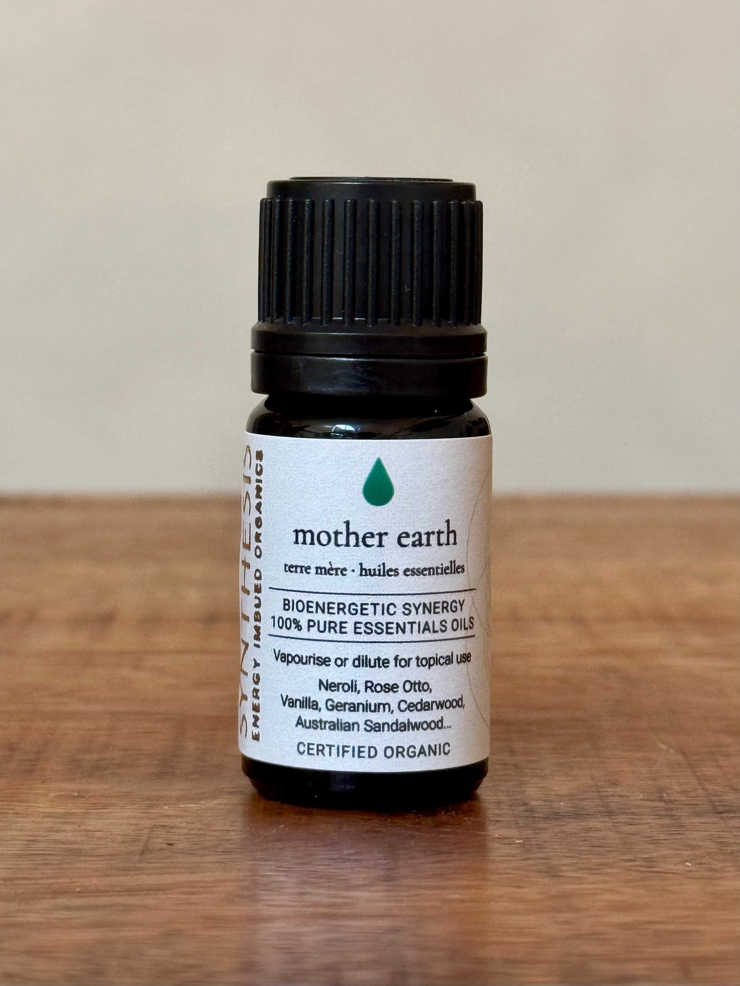 Mother Earth Certified Organic Essential Oil, Synthesis Energy Imbued Organics