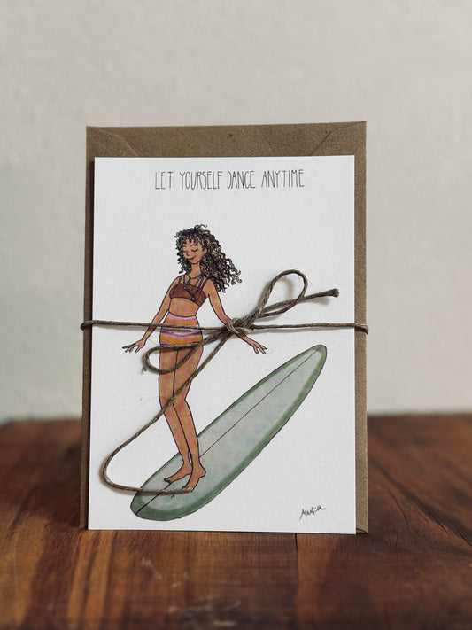 Surf Message Card, Asuka Art