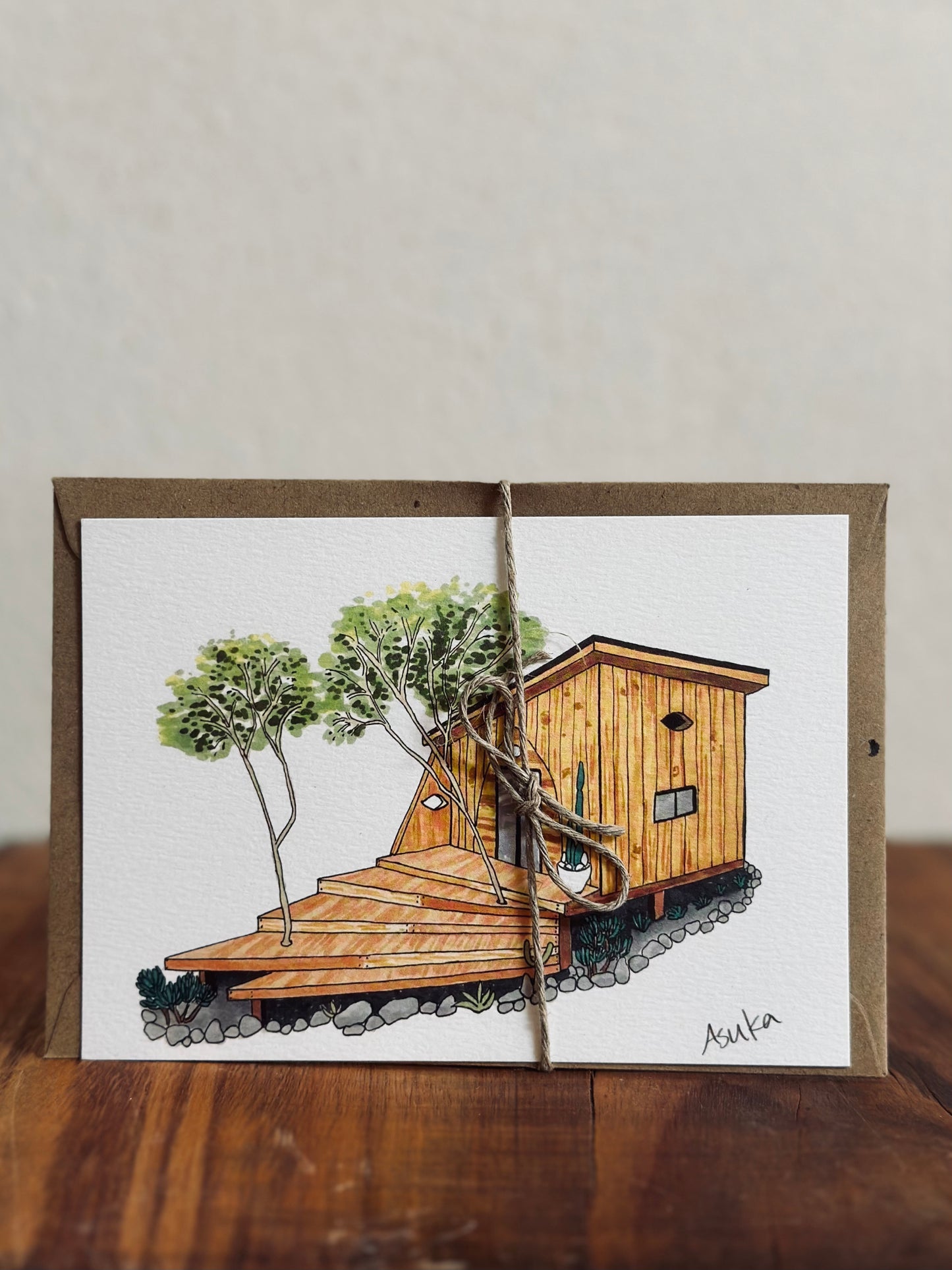 Tiny House Message Card, Asuka Art