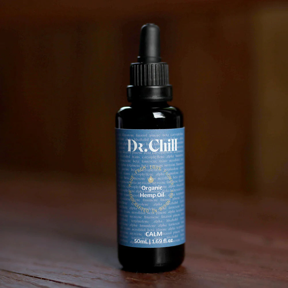 Calm: Stress Less- Organic Hemp oil, Dr. Chill