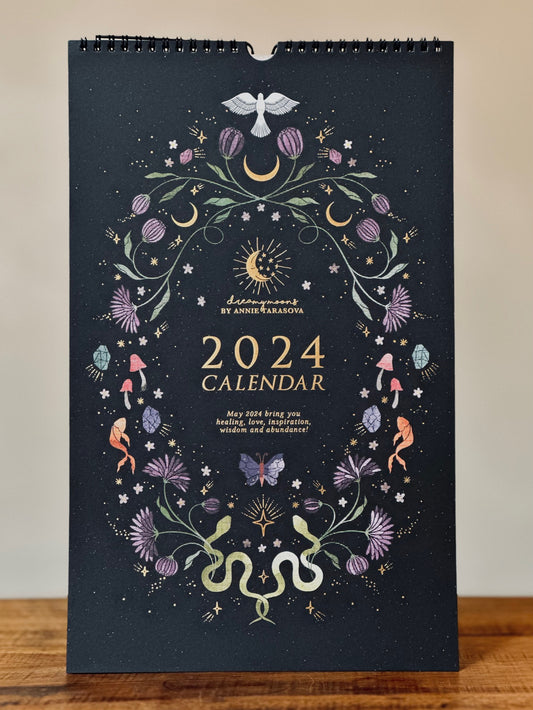 2024 Wall Calendar, Dreamy Moons