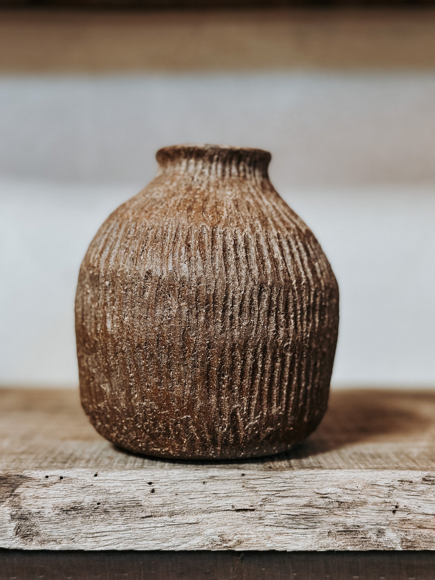 Earth Carved Vase, Void Ceramics
