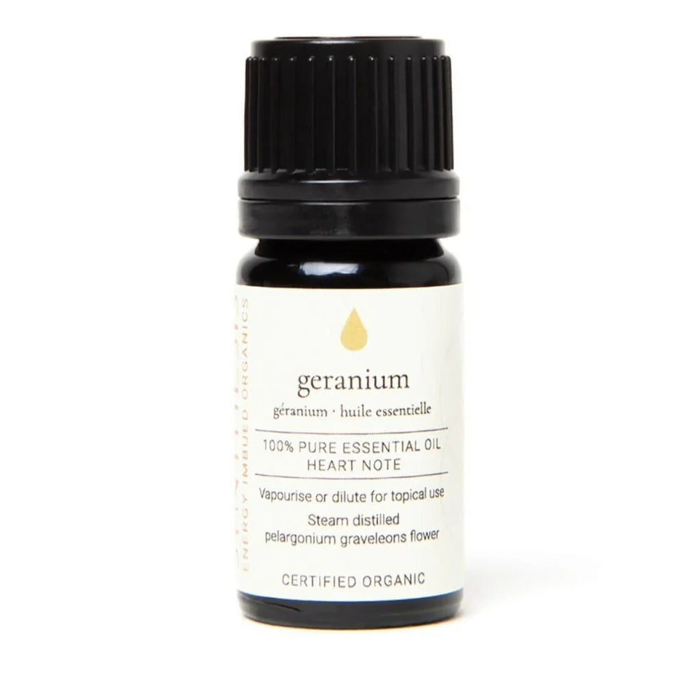 Geranium Certified Organic Essential Oil, Synthesis Energy Imbued Organics