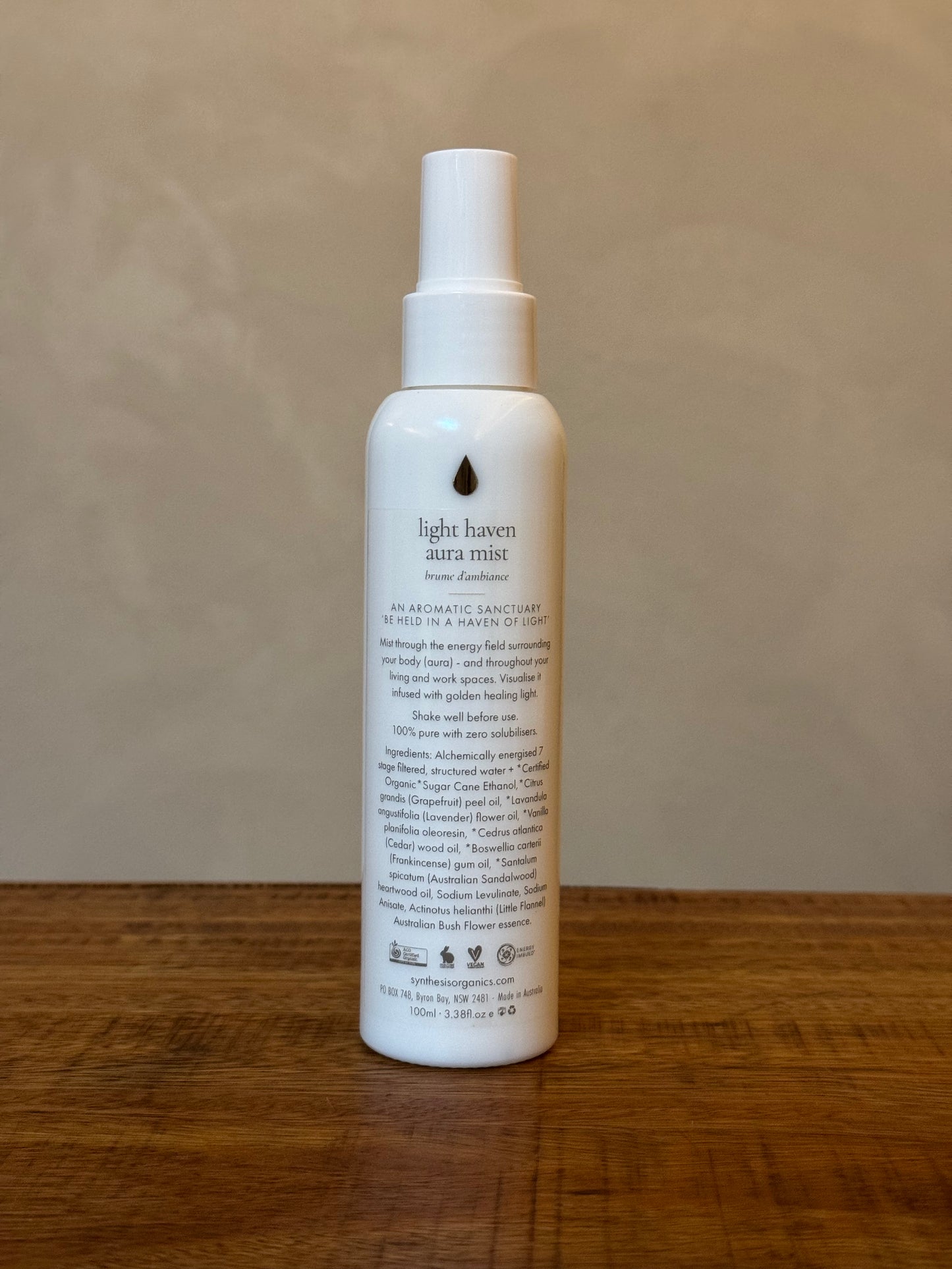 Light Haven Aura Mist, Synthesis Organics