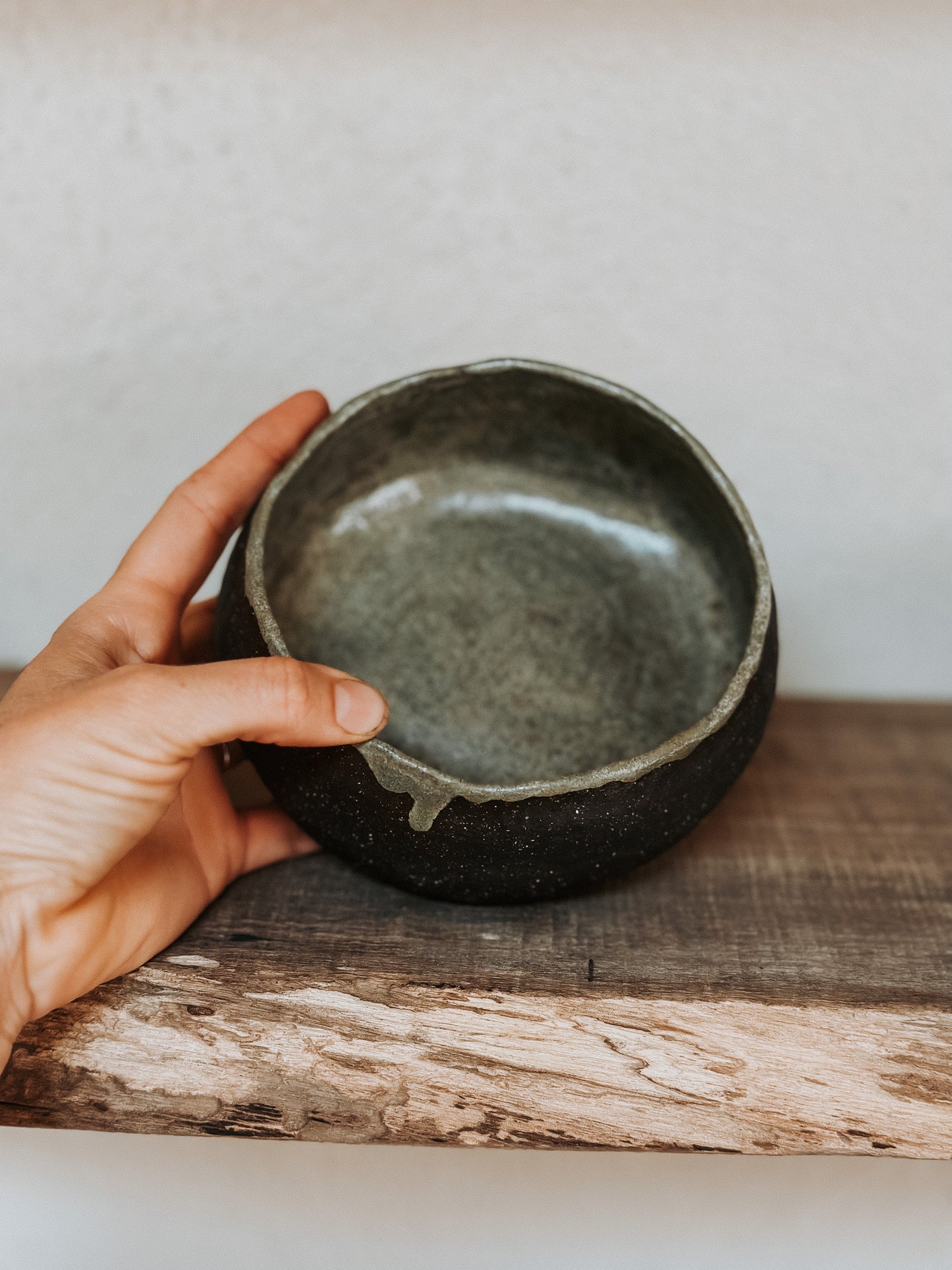 Obsidian Tea Bowl Medium, Void Ceramics