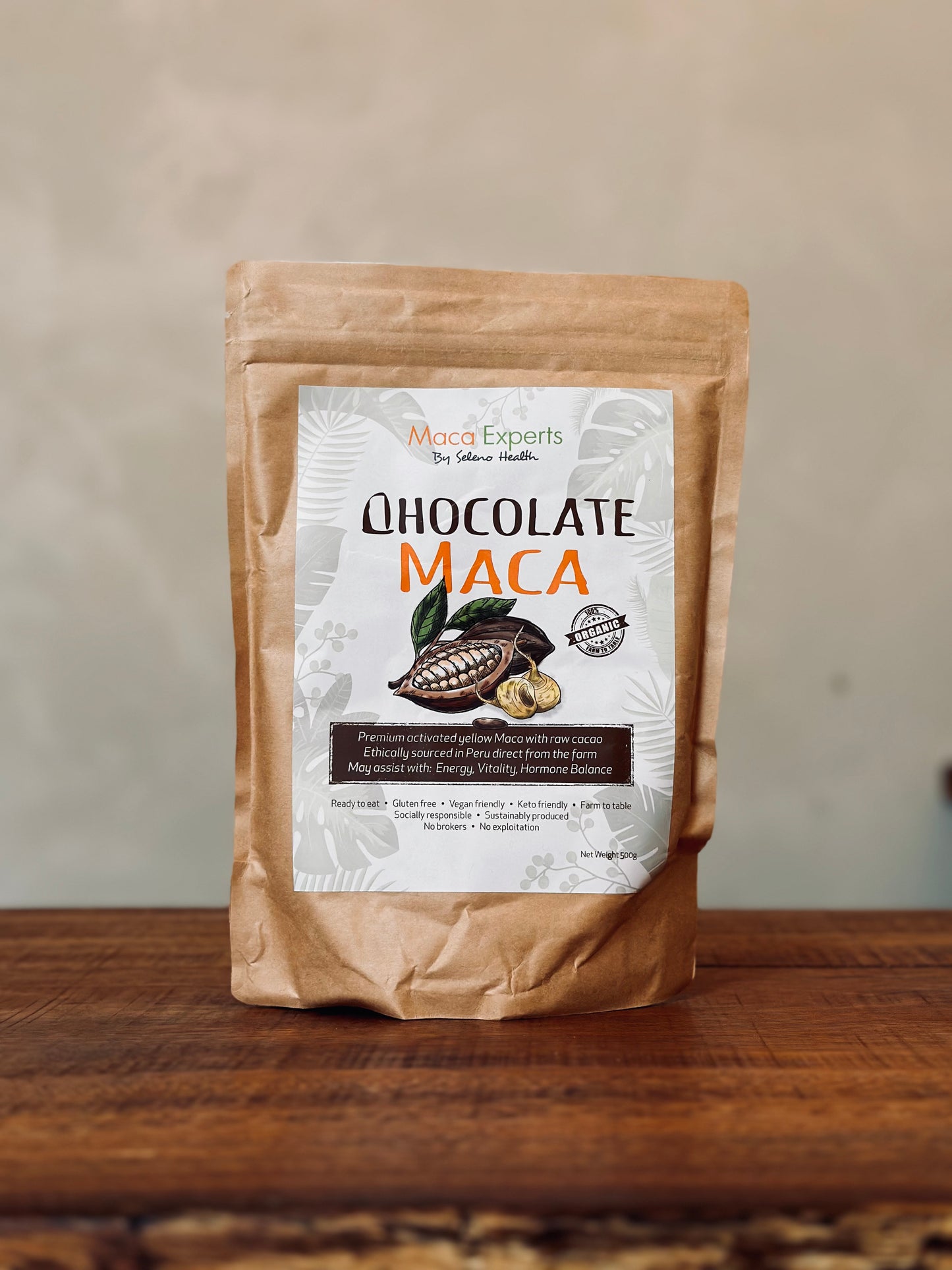 Organic Chocolate Maca, Seleno Health