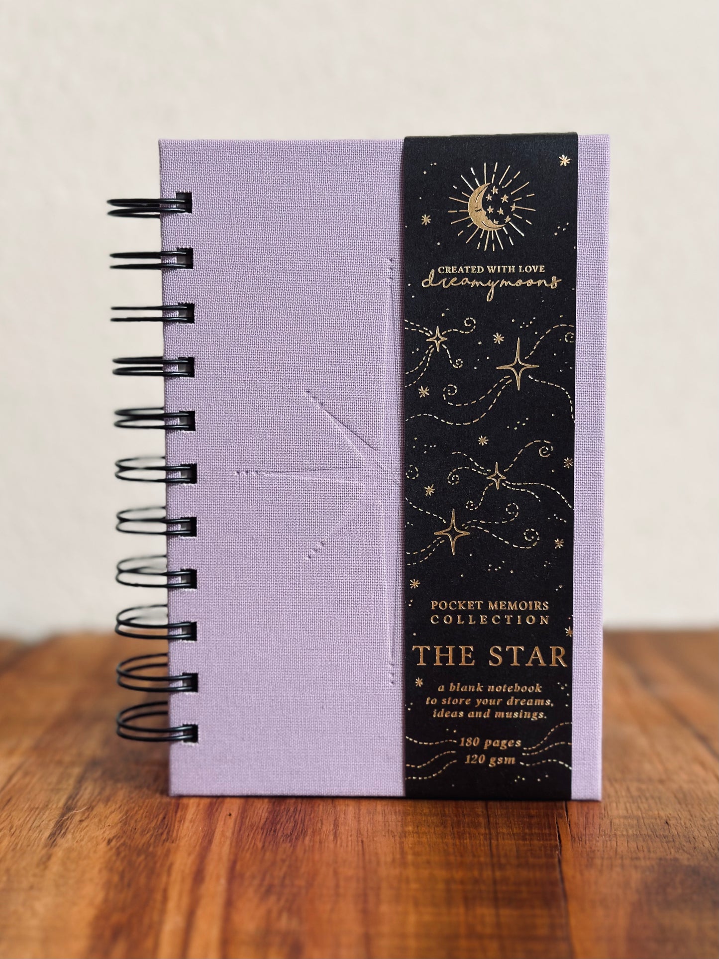 Stars Spiral Notebook / Blank, Dreamy Moons