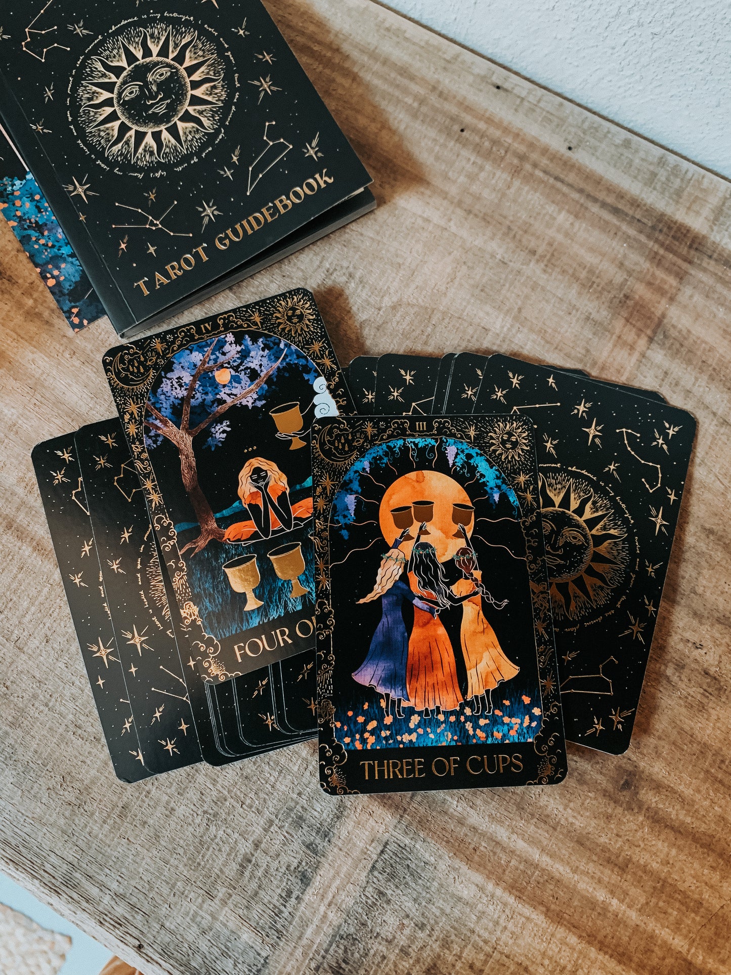 Tarot Cards, Dreamy Moons